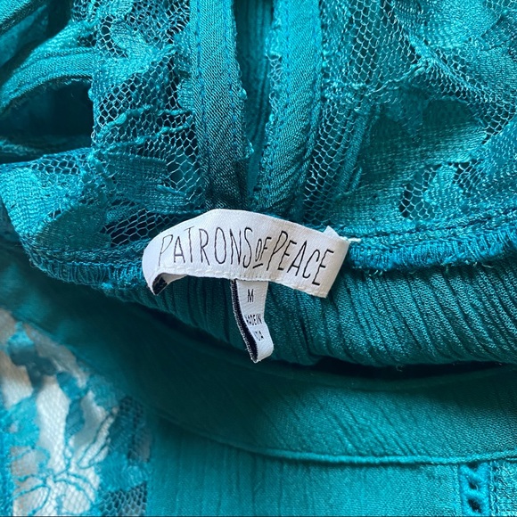 Patrons of Peace Ombré + Lace Tank Top Size M - Picture 6 of 8